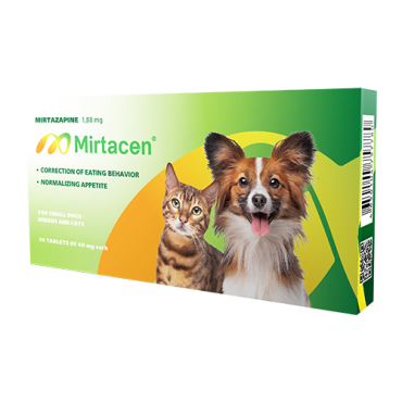 Mirtacen for small dogs breeds and cats 1,88 mg 30 tablets