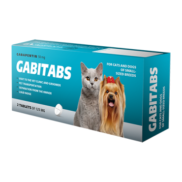 GABITABS for cats and dogs of small-sized breeds 2 x 50 mg tablets