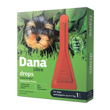 Dana Ultra drops for dogs and puppies up to 5 kg