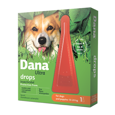 Dana Ultra drops for dogs and puppies 10-20 kg