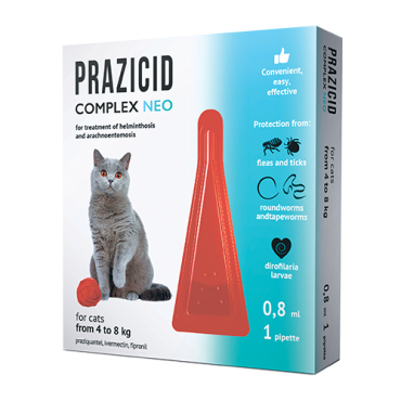 Prazicid Complex NEO for cats from 4 to 8 kg 