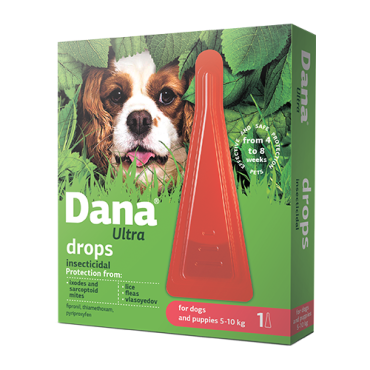 Dana Ultra drops for dogs and puppies 5-10 kg 0.8 ml