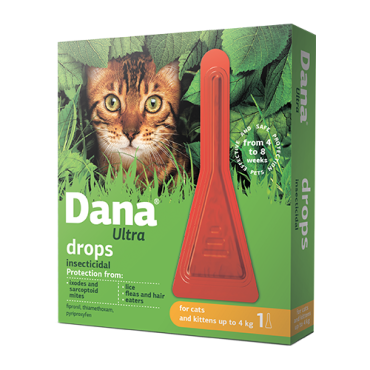 Dana Ultra drops for cats and kittens up to 4 kg