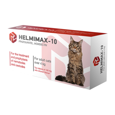 Helmimax-10 for adult cats weighing over 4 kg 