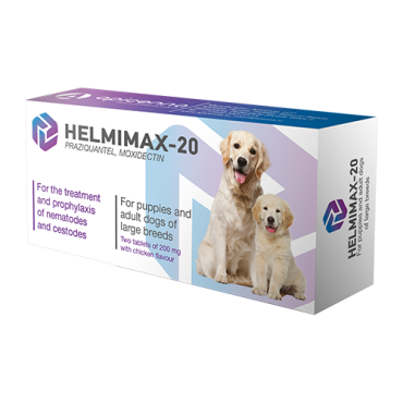 Helmomax-20 for puppies and adult dogs of large-sized breeds