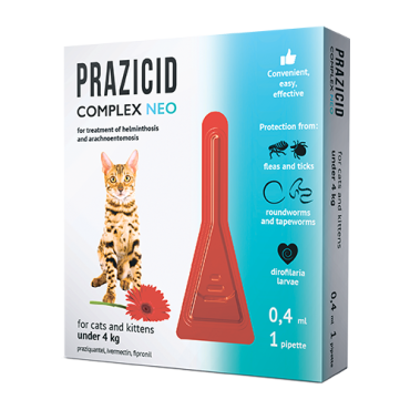 Prazicid Complex NEO for cats and kittens under 4 kg 
