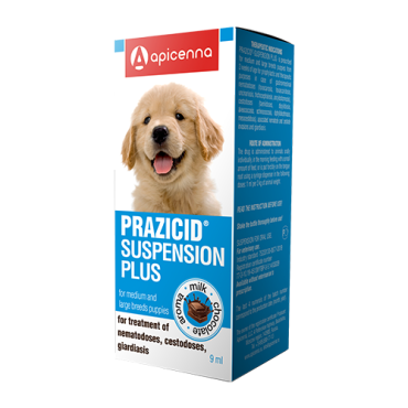 Prazicide Suspension Plus for puppies of medium-sized and large breeds